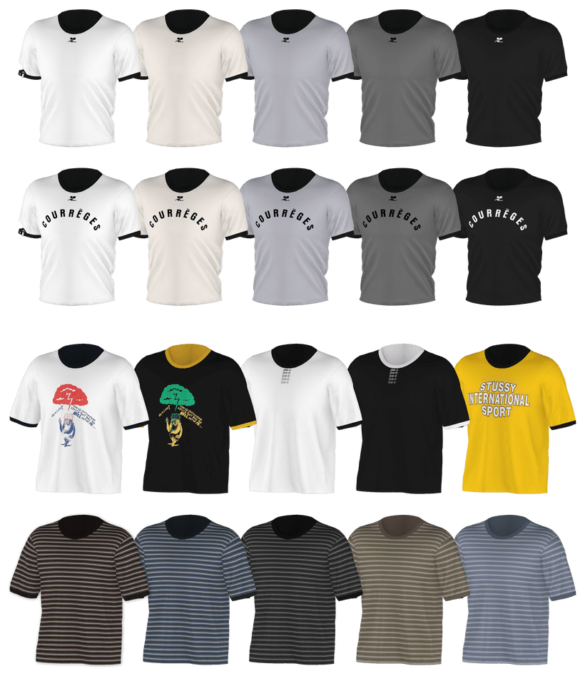 Галерея мода Сет футболок Summertime T-shirts Set #1